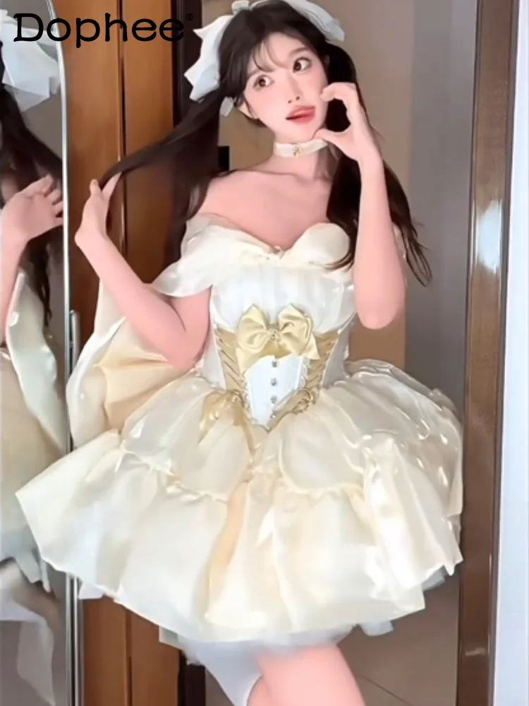 Premium Birthday Party Bar Mitzvah Princess Style Dress Japanese Original Elegant Sweet Girl Bow Trailing Lo Dress
Premium Birthday Party Bar Mitzvah Princess Style Dress Japanese Original Elegant Sweet Girl Bow Trailing Lo Dress