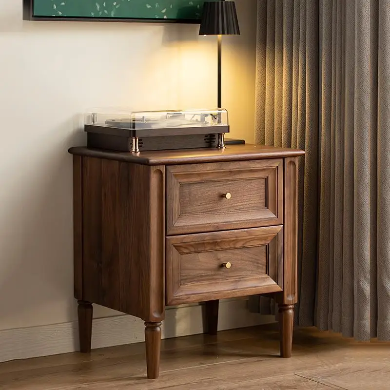 Black walnut bedside tables, all solid wood bedside tables, storage cabinets, storage cabinets, drawers
Black walnut bedside tables, all solid wood bedside tables, storage cabinets, storage cabinets, drawers