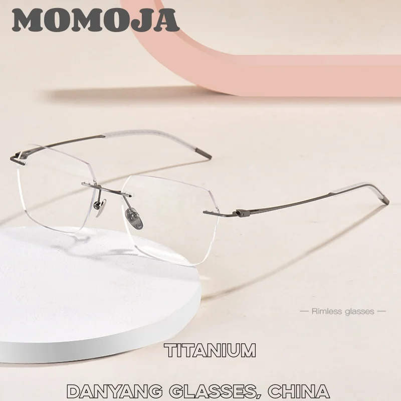MOMOJA New Ultra Light Retro Men's And Women's Rimless Frameless Glasses Fashion Exquisite Elegant Business Office Glasses D152
MOMOJA New Ultra Light Retro Men's And Women's Rimless Frameless Glasses Fashion Exquisite Elegant Business Office Glasses D152