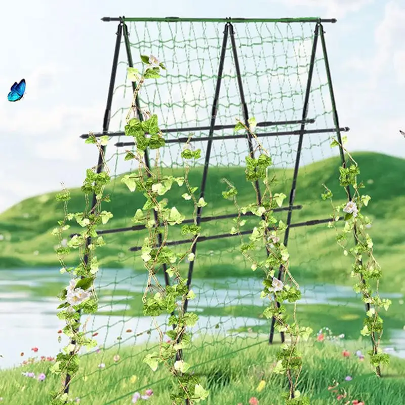Foldable Cucumber Trellis Set A-Frame PE Garden Trellis Set For Raised Bed Detachable Cucumber Climbing Trellis
Foldable Cucumber Trellis Set A-Frame PE Garden Trellis Set For Raised Bed Detachable Cucumber Climbing Trellis