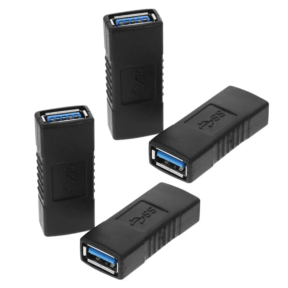 4 Pcs USB Female to Female Adapter Converter Connector Micro Coupler Plug Laptop Phone Charging Data Transfer Accessories
4 Pcs USB Female to Female Adapter Converter Connector Micro Coupler Plug Laptop Phone Charging Data Transfer Accessories