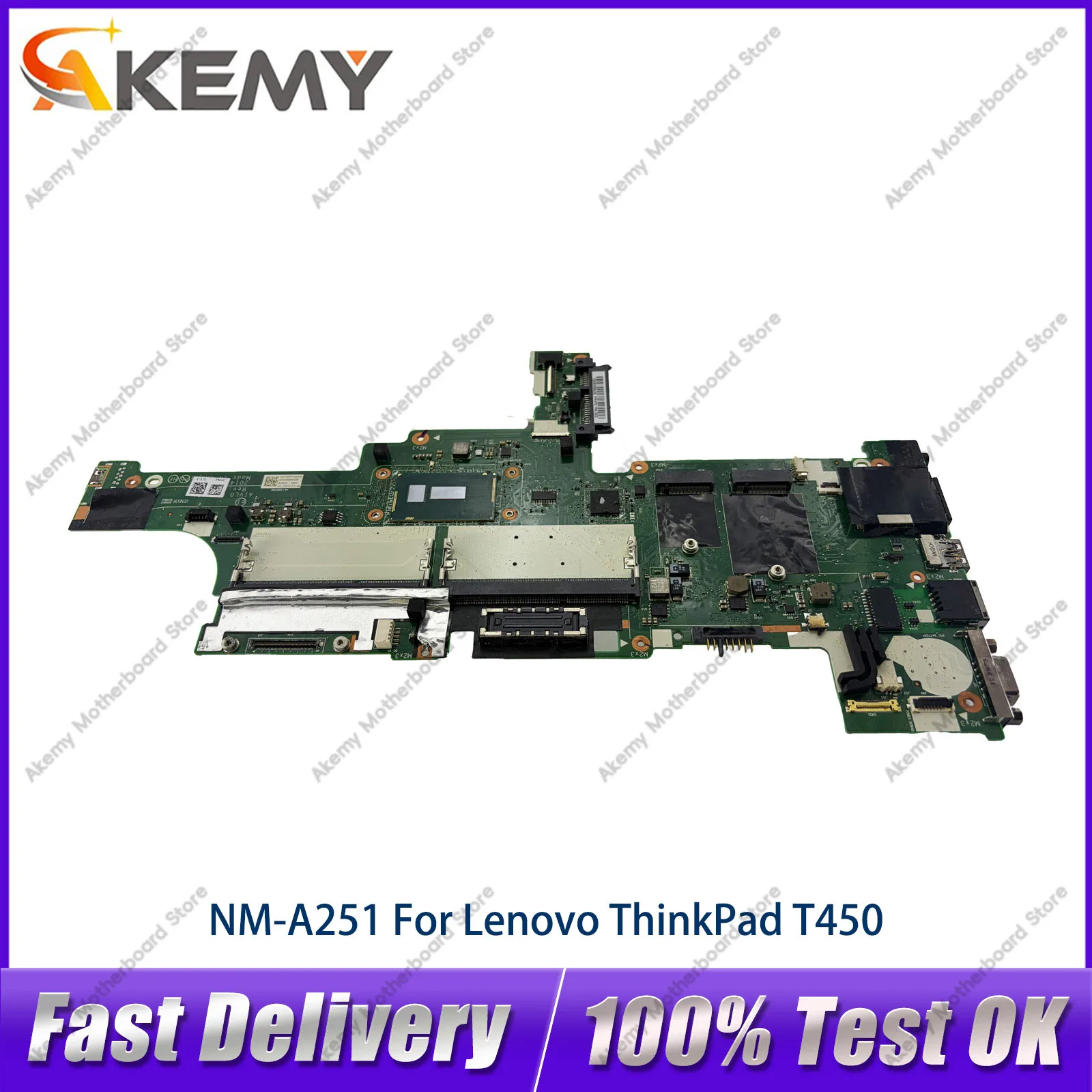 For Lenovo ThinkPad T450 NM-A251 Laptop Motherboard with i3 i5 i7 5th Gen 100% Tested OK
For Lenovo ThinkPad T450 NM-A251 Laptop Motherboard with i3 i5 i7 5th Gen 100% Tested OK