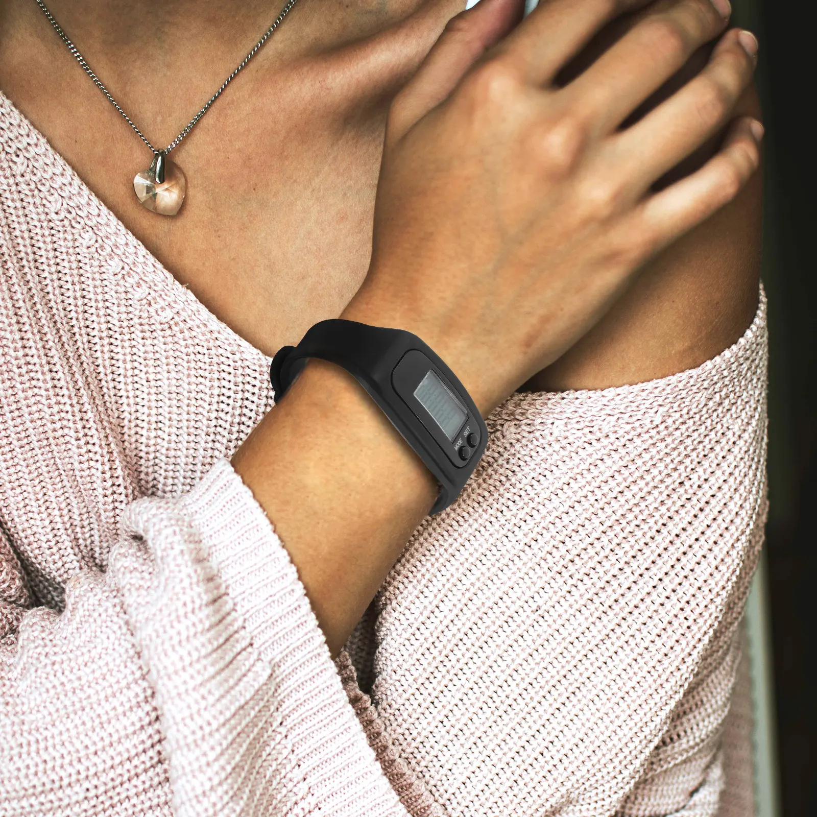 Silicone Pedometer Watch Lightweight Wristband Multi-Function Step Counter Fitness Tracker Watch for Walking Running Sports
Silicone Pedometer Watch Lightweight Wristband Multi-Function Step Counter Fitness Tracker Watch for Walking Running Sports