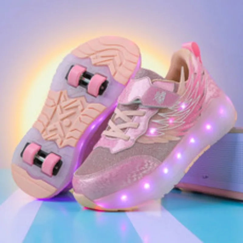 Children's Roller Skating Shoes Fashion Outdoor Sports Walking Shoes 2024 New LED Light Shoes Cute Kids Sneakers for Girl
Children's Roller Skating Shoes Fashion Outdoor Sports Walking Shoes 2024 New LED Light Shoes Cute Kids Sneakers for Girl