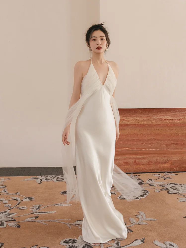 Light Wedding Dress French Strap Bridal Gown Style Satin Super Senior Travel Shot Door Yarn Dress White
Light Wedding Dress French Strap Bridal Gown Style Satin Super Senior Travel Shot Door Yarn Dress White