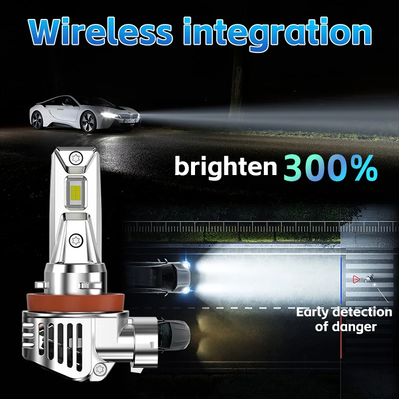 2PCS H11 LED Car Headlight Bulbs 80W 12000LM 6000K H7 White Light Auto Headllamp 12V Auto Headllamp Lights High Low Beam Lamps
2PCS H11 LED Car Headlight Bulbs 80W 12000LM 6000K H7 White Light Auto Headllamp 12V Auto Headllamp Lights High Low Beam Lamps