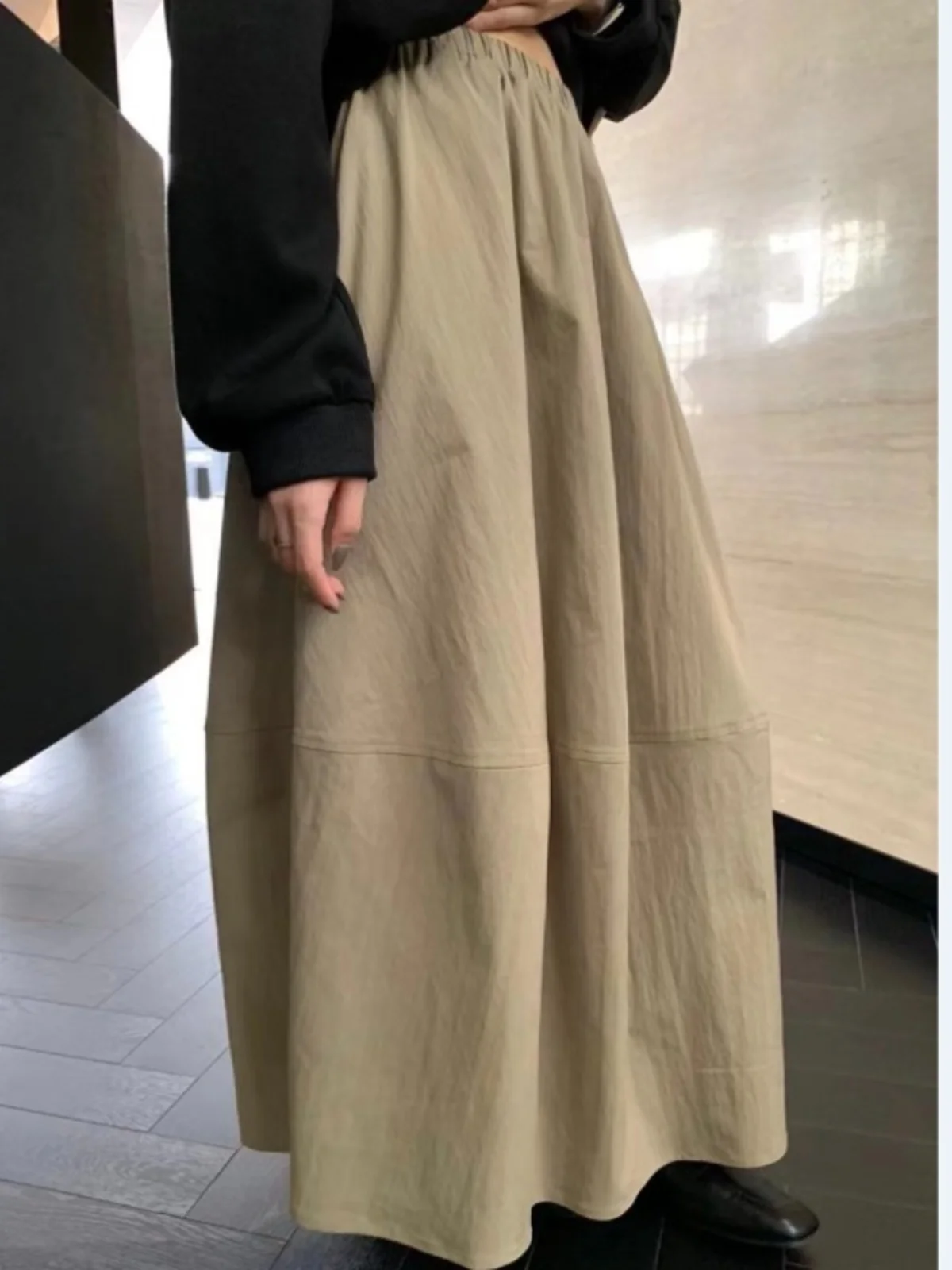 Early Autumn Women's High Waist A-Line Midi Skirt Flud Elastic Waist Slimming Ele Fulln Long Commute Sle
Early Autumn Women's High Waist A-Line Midi Skirt Flud Elastic Waist Slimming Ele Fulln Long Commute Sle