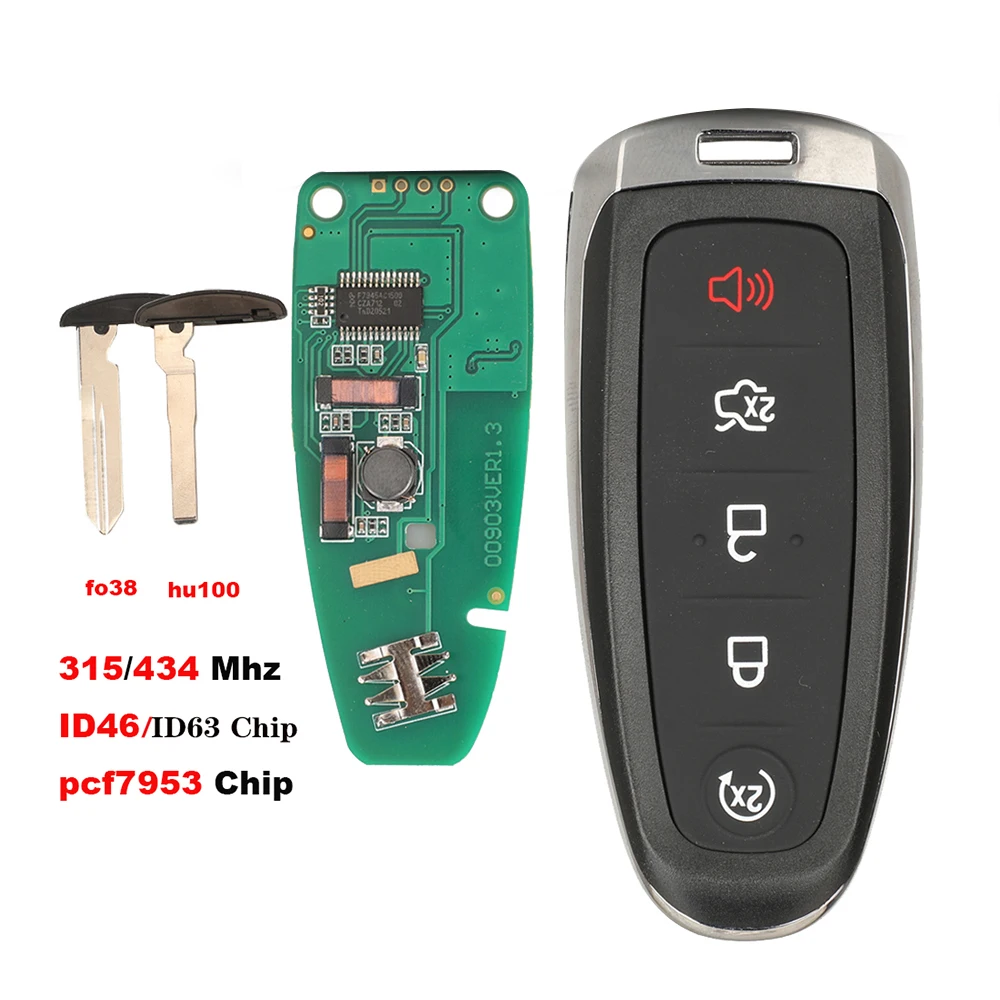 jingyuqin New Car Key 315/433mhz For Ford Edge Escape Explore Expedition Flex Focus Taurus 2011-2018 ID46 pcf7953 M3N5WY8609
jingyuqin New Car Key 315/433mhz For Ford Edge Escape Explore Expedition Flex Focus Taurus 2011-2018 ID46 pcf7953 M3N5WY8609