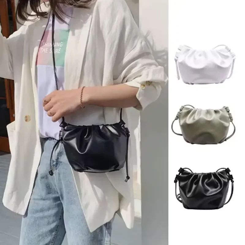 Fashion Women Shoulder Bag New Arrival PU Crossbody Bag with Wrinkle Opening and Drawstring Closure for Daily Commute Travel
Fashion Women Shoulder Bag New Arrival PU Crossbody Bag with Wrinkle Opening and Drawstring Closure for Daily Commute Travel