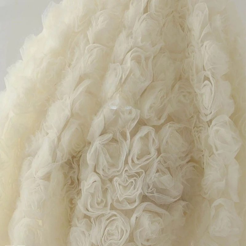 Mesh Jacquard Embroidered Rose Fabric for Spring Summer Wedding Dress Puff Skirt Cloth Diy By The Yard Sewing Material Fabrics
Mesh Jacquard Embroidered Rose Fabric for Spring Summer Wedding Dress Puff Skirt Cloth Diy By The Yard Sewing Material Fabrics