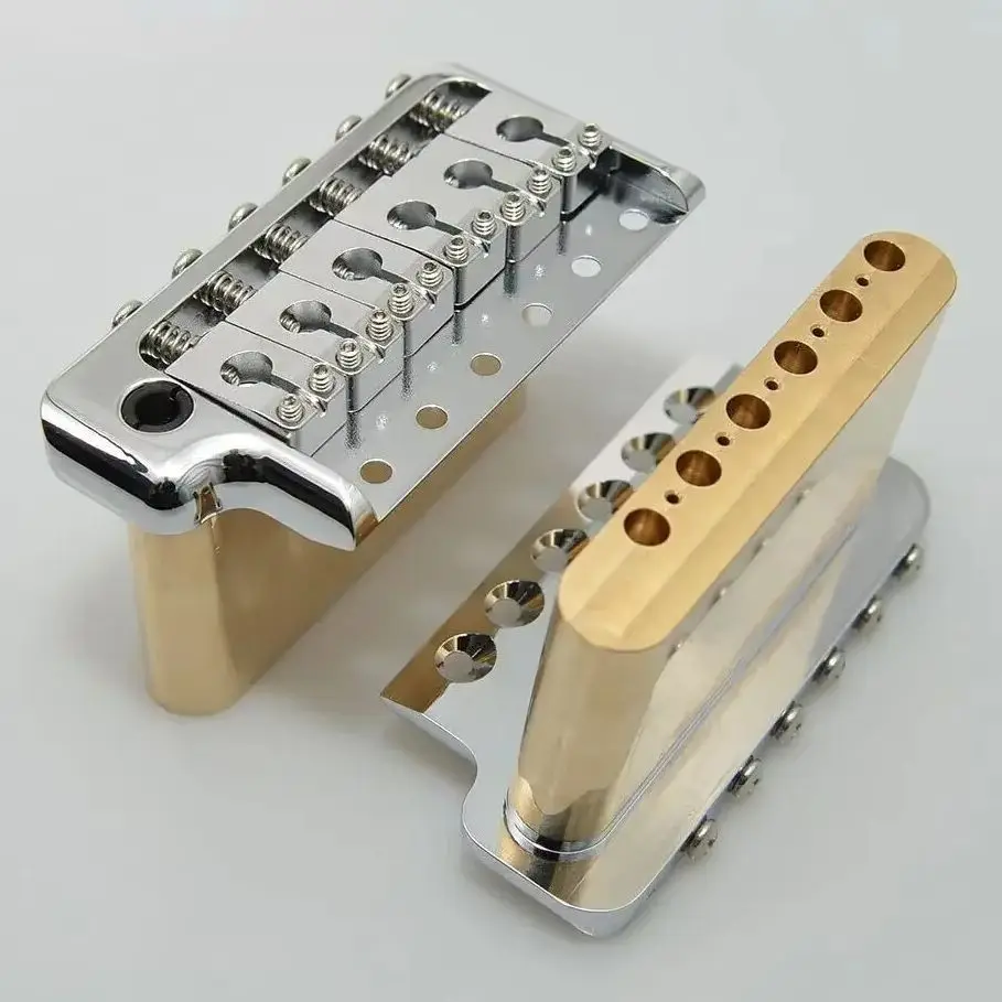 Machined Ultra 52.5mm Brass Guitar Tremolo Bridge with 6 Screws for Enhanced Performance And Durability
Machined Ultra 52.5mm Brass Guitar Tremolo Bridge with 6 Screws for Enhanced Performance And Durability