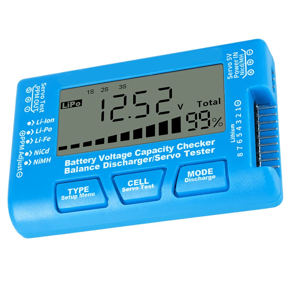 Digital Voltage Tester 2S-8S Lithium 4S-8S Nimh Compatible Capacity Checker LCD Display Testing Tool Portable
Digital Voltage Tester 2S-8S Lithium 4S-8S Nimh Compatible Capacity Checker LCD Display Testing Tool Portable