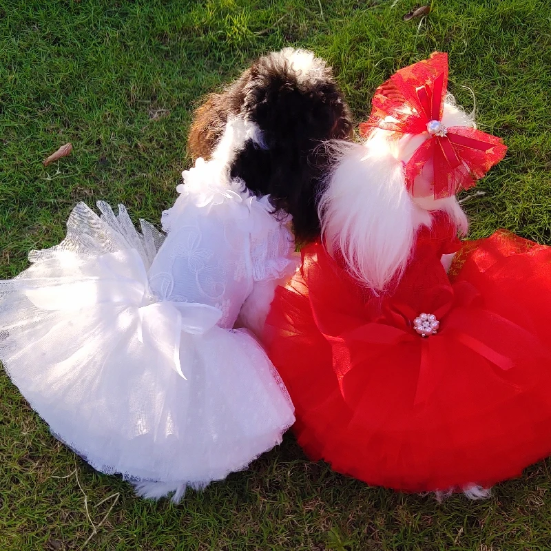 Dog Wedding Dress Summer Pet Dog Clothes Cat Puppy Skirt Yorkshire maltese Pomeranian Poodle Bichon Pet Costume Dog Dresses
Dog Wedding Dress Summer Pet Dog Clothes Cat Puppy Skirt Yorkshire maltese Pomeranian Poodle Bichon Pet Costume Dog Dresses