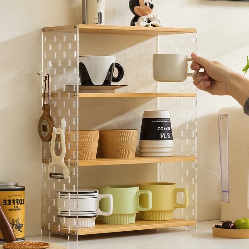 Firm Kitchen Storage Rack Desktop Hole Board Shelf Multifunctional Countertop Side Cabinet Shelf Water Cup Rack Organizing Rack
Firm Kitchen Storage Rack Desktop Hole Board Shelf Multifunctional Countertop Side Cabinet Shelf Water Cup Rack Organizing Rack