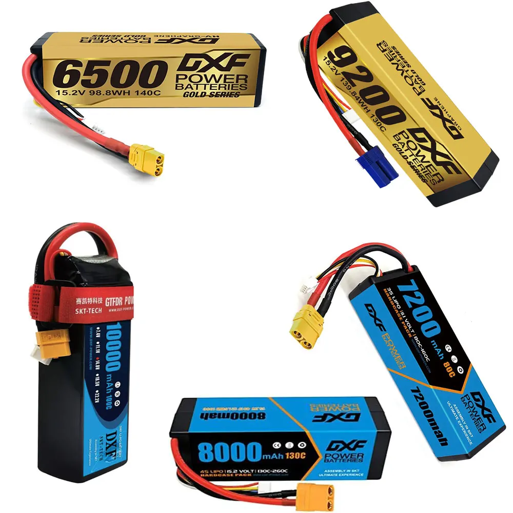 DXF 3S Lipo battery 11.1V 11.4V 9200mah 8000mah 1550mah 5200mah 6200mah 7200mah80C 100C 130C with EC5 XT90 T for RC Car
DXF 3S Lipo battery 11.1V 11.4V 9200mah 8000mah 1550mah 5200mah 6200mah 7200mah80C 100C 130C with EC5 XT90 T for RC Car