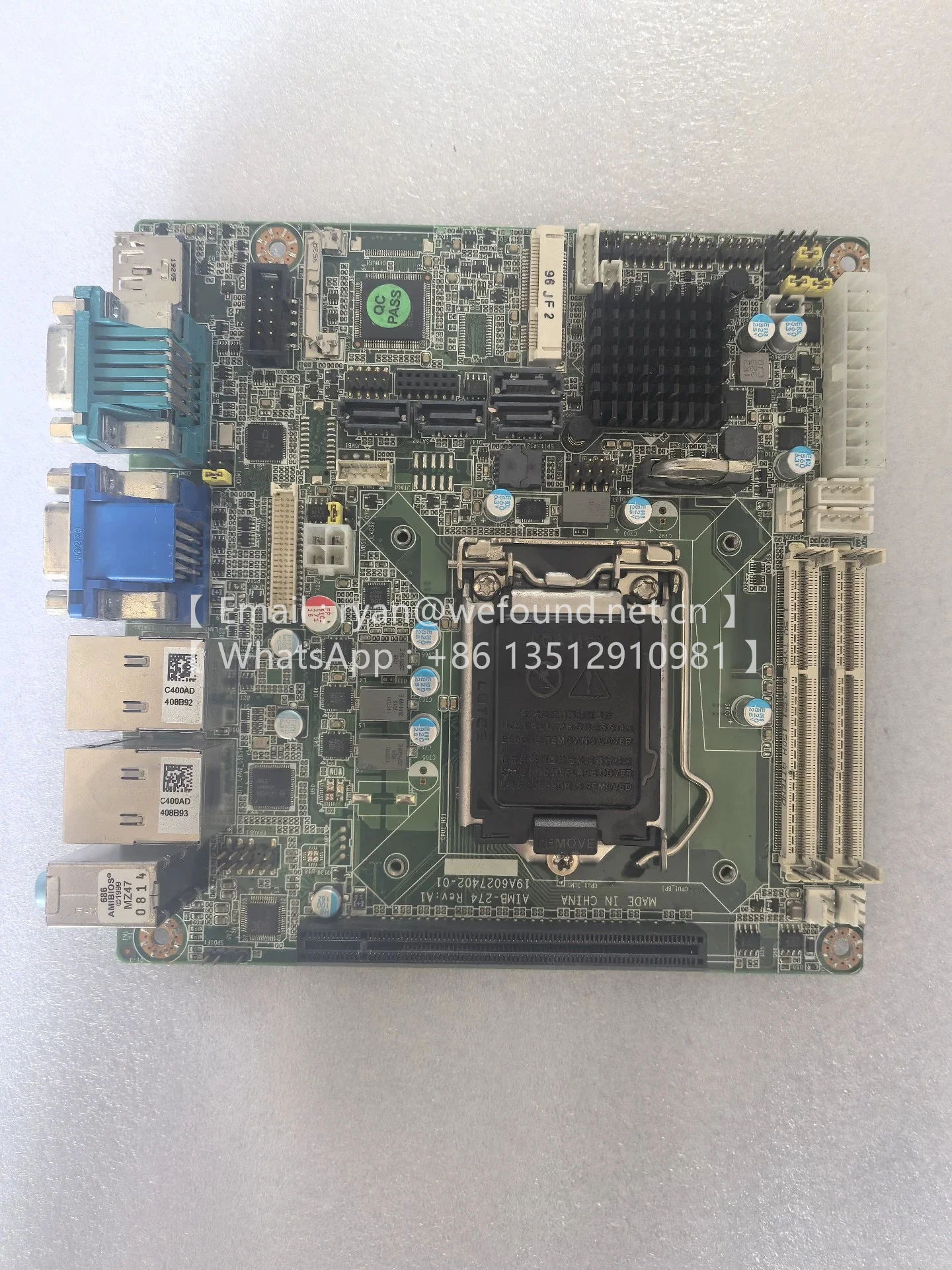 AIMB-274 AIMB-274G2 AIMB-274G2-00A1E LGA1150 Mini-ITX motherboard Q87
AIMB-274 AIMB-274G2 AIMB-274G2-00A1E LGA1150 Mini-ITX motherboard Q87
