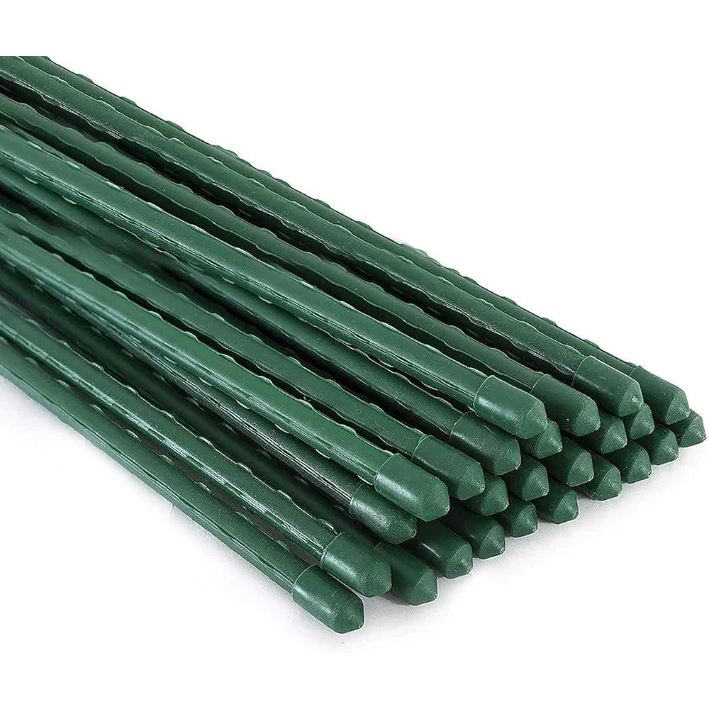 25 Pack 48 Inch Steel Plant Stakes Plastic Coating Support Garden Climbing Plants Tomatoes Trees Durable Heavy Duty
25 Pack 48 Inch Steel Plant Stakes Plastic Coating Support Garden Climbing Plants Tomatoes Trees Durable Heavy Duty
