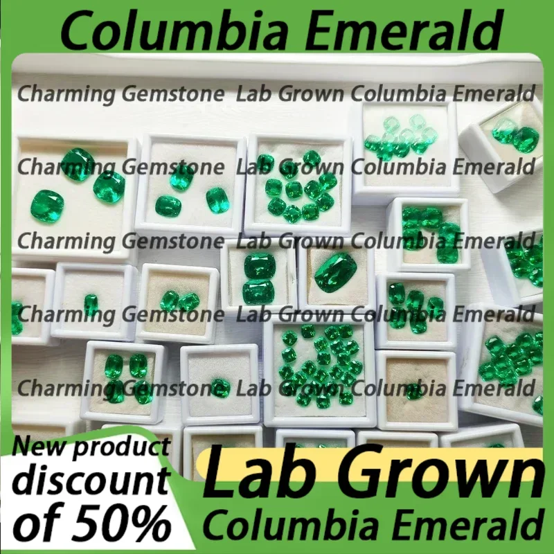 Cushion Cut Square Shape Lab Grown Columbia Emerald The Charms of DIY Jewelry Making with Certificate Factory Wholesale Price
Cushion Cut Square Shape Lab Grown Columbia Emerald The Charms of DIY Jewelry Making with Certificate Factory Wholesale Price