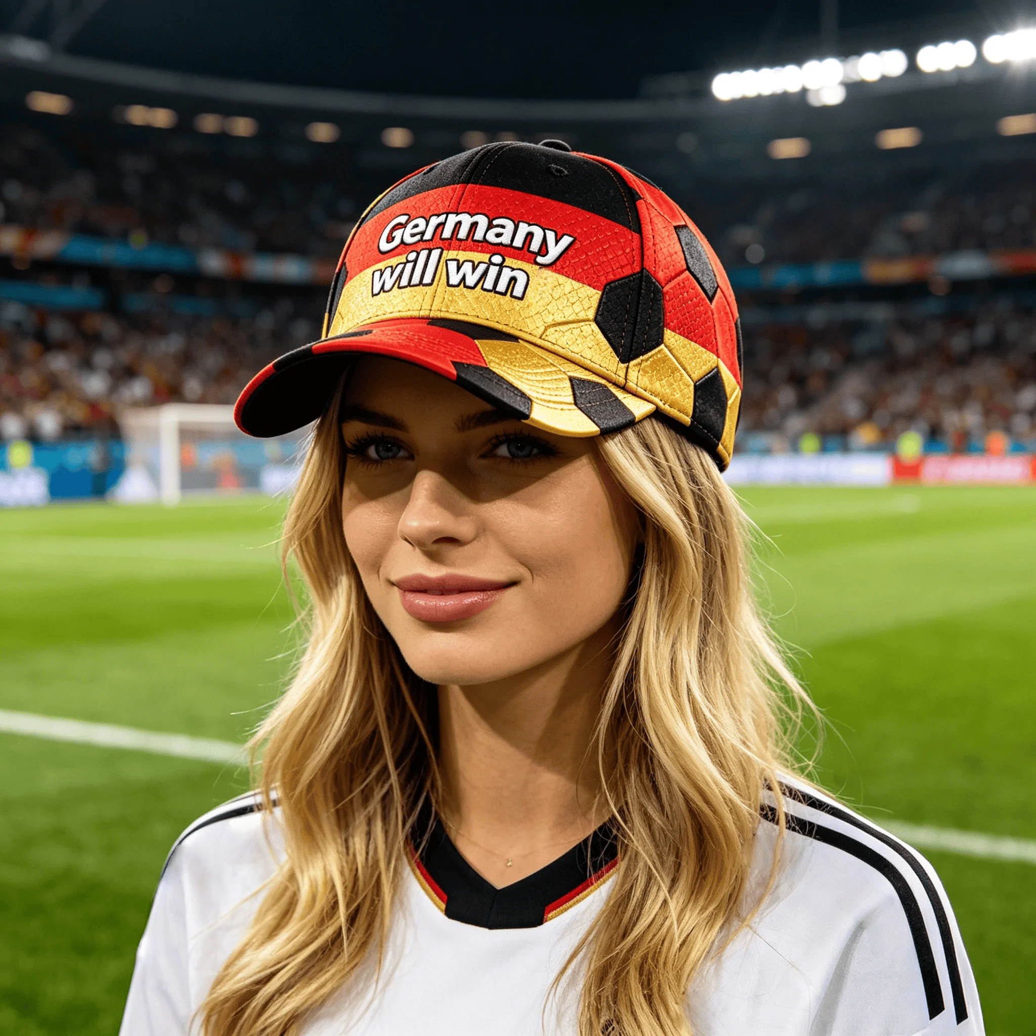 Germany National Flag Themed Baseball Cap, Unisex Casual Breathable Sun Hat with "Germany for The Win" Print for Daily
Germany National Flag Themed Baseball Cap, Unisex Casual Breathable Sun Hat with "Germany for The Win" Print for Daily