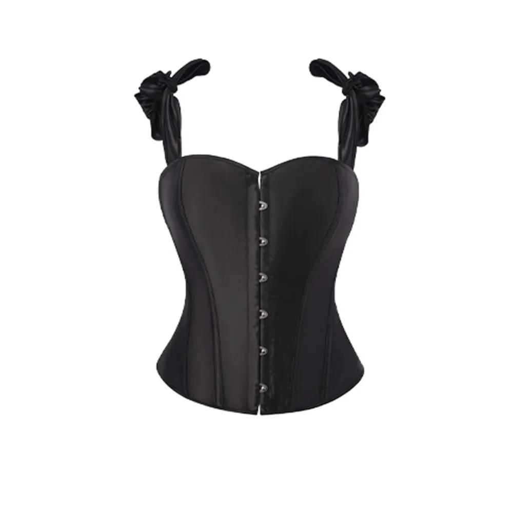Satin Solid Color Halterdouble Shoulder Strap Adjustable Strapless Corset For Ladies Sexy Slimming Shaper Vest Boned Bodice
Satin Solid Color Halterdouble Shoulder Strap Adjustable Strapless Corset For Ladies Sexy Slimming Shaper Vest Boned Bodice