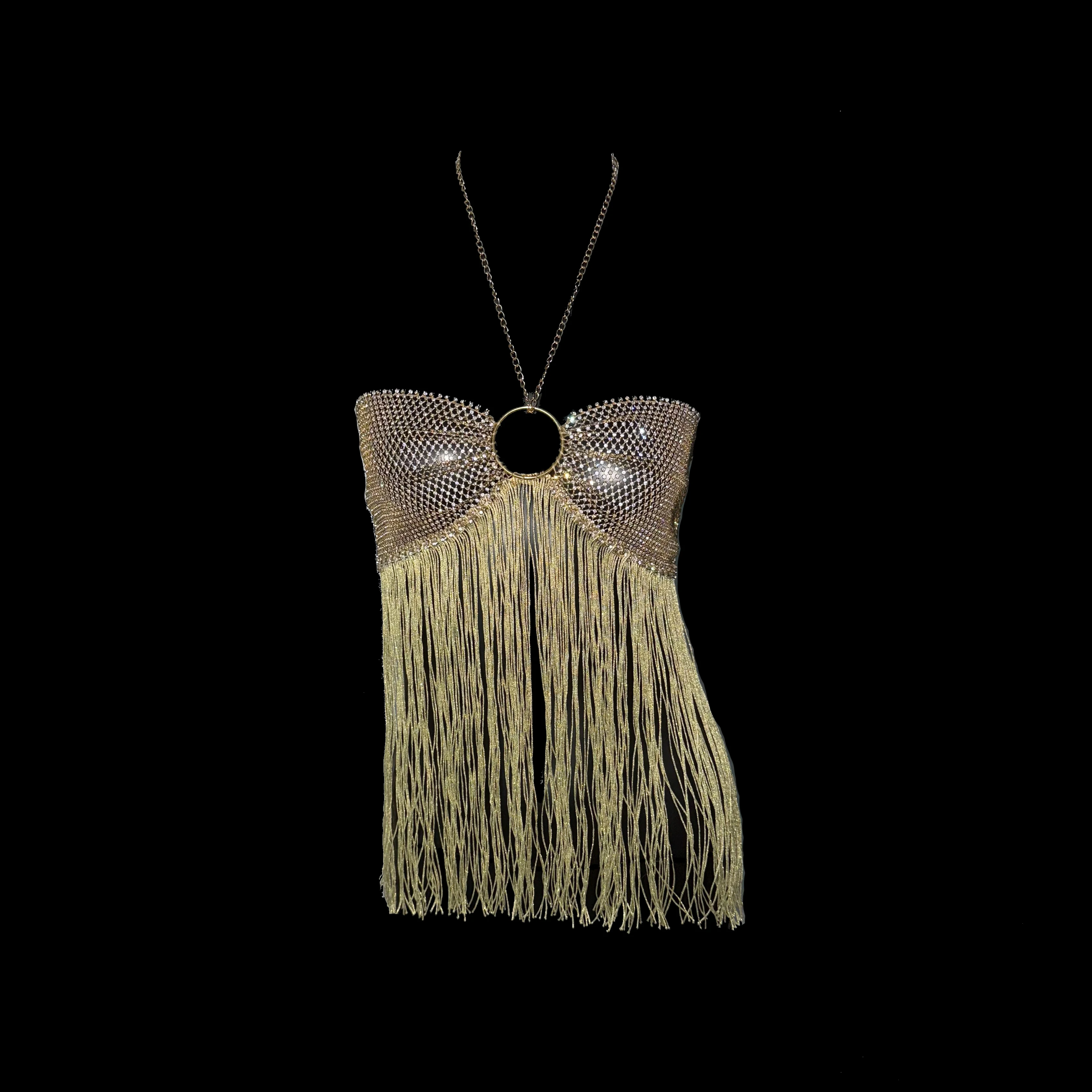 Модная женская длинная майка с кисточками, сексуальный прозрачный сетчатый укороченный топ со стразами и бретелькой на шее, летняя вечерние кофточка для ночного клуба 
Модная женская длинная майка с кисточками, сексуальный прозрачный сетчатый укороченный топ со стразами и бретелькой на шее, летняя вечерние кофточка для ночного клуба