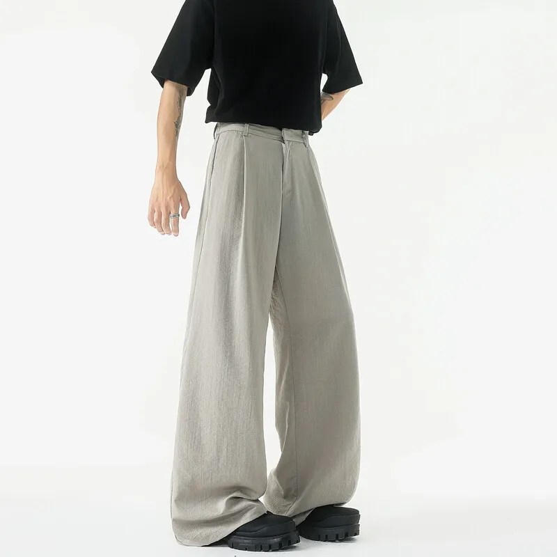 Men's Summer Breathable Solid Color Air-Cooled Pants - Lightweight Flowy Cooling Trousers with Comfortable Loose Fit for Hot Wea
Men's Summer Breathable Solid Color Air-Cooled Pants - Lightweight Flowy Cooling Trousers with Comfortable Loose Fit for Hot Wea