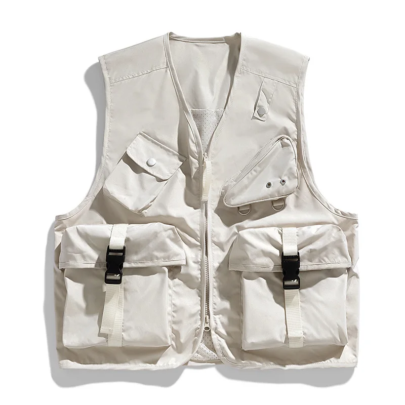 New Fashion Men Multi Pockets Waistcoats Sleeveless Jackets Couple Cargo Vests Men Waterproof Quick-drying Breathable Vests XXL
New Fashion Men Multi Pockets Waistcoats Sleeveless Jackets Couple Cargo Vests Men Waterproof Quick-drying Breathable Vests XXL