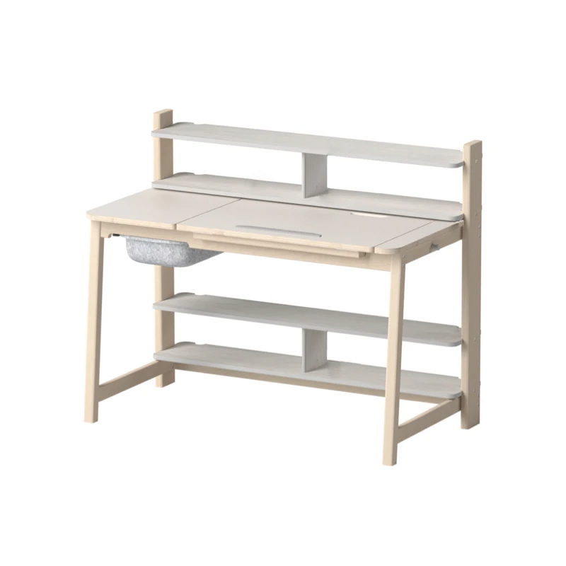 Modern minimalist and retractable study desk, integrated bookshelf and desk storage
Modern minimalist and retractable study desk, integrated bookshelf and desk storage