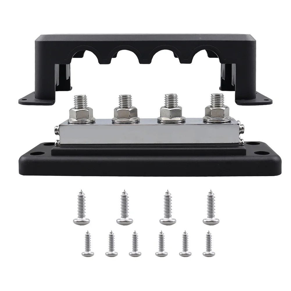 600A 12-48V Bus Bar Terminal Power Distribution Block M 10 Studs DC Positive Negative Terminal Block Boat Car RV Cable Organizer
600A 12-48V Bus Bar Terminal Power Distribution Block M 10 Studs DC Positive Negative Terminal Block Boat Car RV Cable Organizer