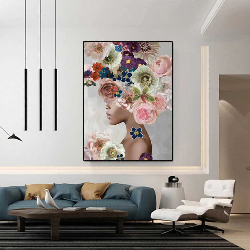 Modern Luxury Beautiful Flower Woman Nordic Canvas Painting Posters Prints Wall Pictures for Living Room Bedroom Decor Poster
Modern Luxury Beautiful Flower Woman Nordic Canvas Painting Posters Prints Wall Pictures for Living Room Bedroom Decor Poster