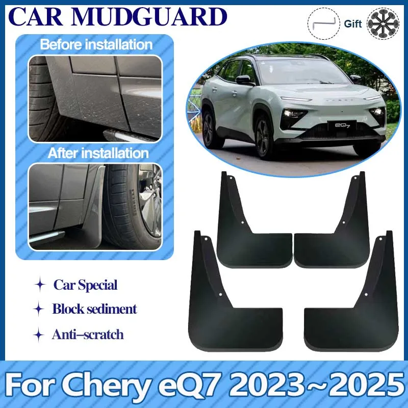 Car Wheel Fender MudFlaps For Chery eQ7 2024 Accessories 2023 2025 Rear Mud Flap Guard Anti-splash Front Protect Auto Mudguards
Car Wheel Fender MudFlaps For Chery eQ7 2024 Accessories 2023 2025 Rear Mud Flap Guard Anti-splash Front Protect Auto Mudguards