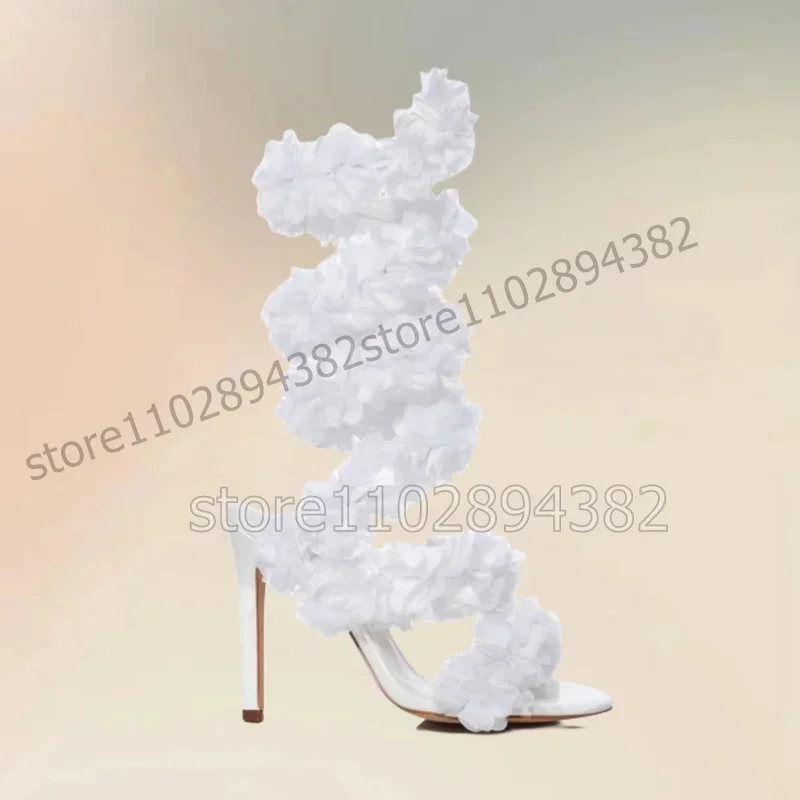 White Appliques Decor Open Toe Twine Sandals Slip On Women Shoes Thin High Heels Fashion Party Banquet 2026 Zapatos Para Mujere
White Appliques Decor Open Toe Twine Sandals Slip On Women Shoes Thin High Heels Fashion Party Banquet 2026 Zapatos Para Mujere