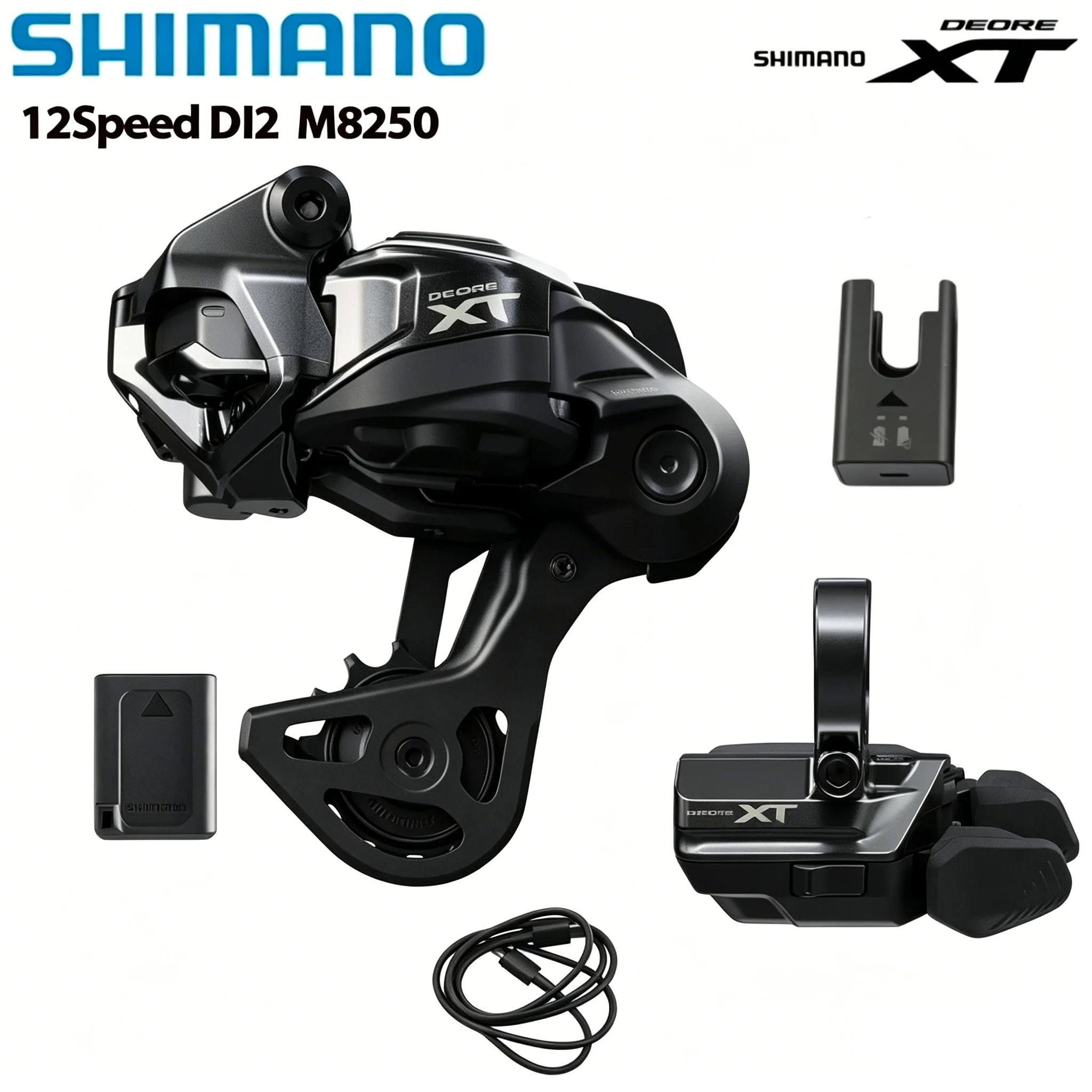 Shimano M8250 12 Speed Deore XT Di2 SW RD-M8250 SGS Wireless Electronic Shifter Mountain Bike BT-DN320 EC-DN100 Charger Cable
Shimano M8250 12 Speed Deore XT Di2 SW RD-M8250 SGS Wireless Electronic Shifter Mountain Bike BT-DN320 EC-DN100 Charger Cable