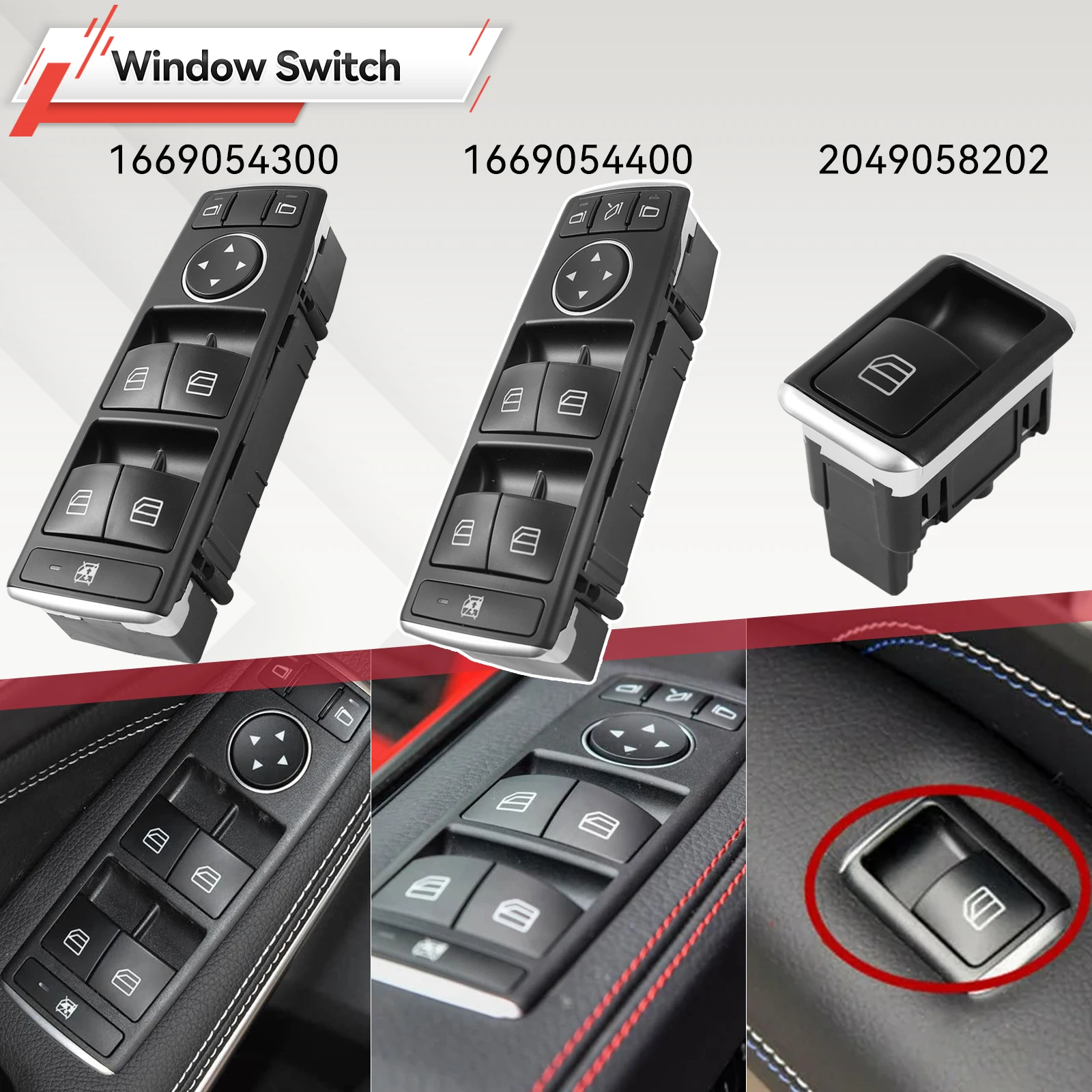 1669054300 1669054400 2049058202 Electric Power Master Window Switch For Benz W246 W176 W156 W117 For Mercedes A B CLA GLA Class
1669054300 1669054400 2049058202 Electric Power Master Window Switch For Benz W246 W176 W156 W117 For Mercedes A B CLA GLA Class