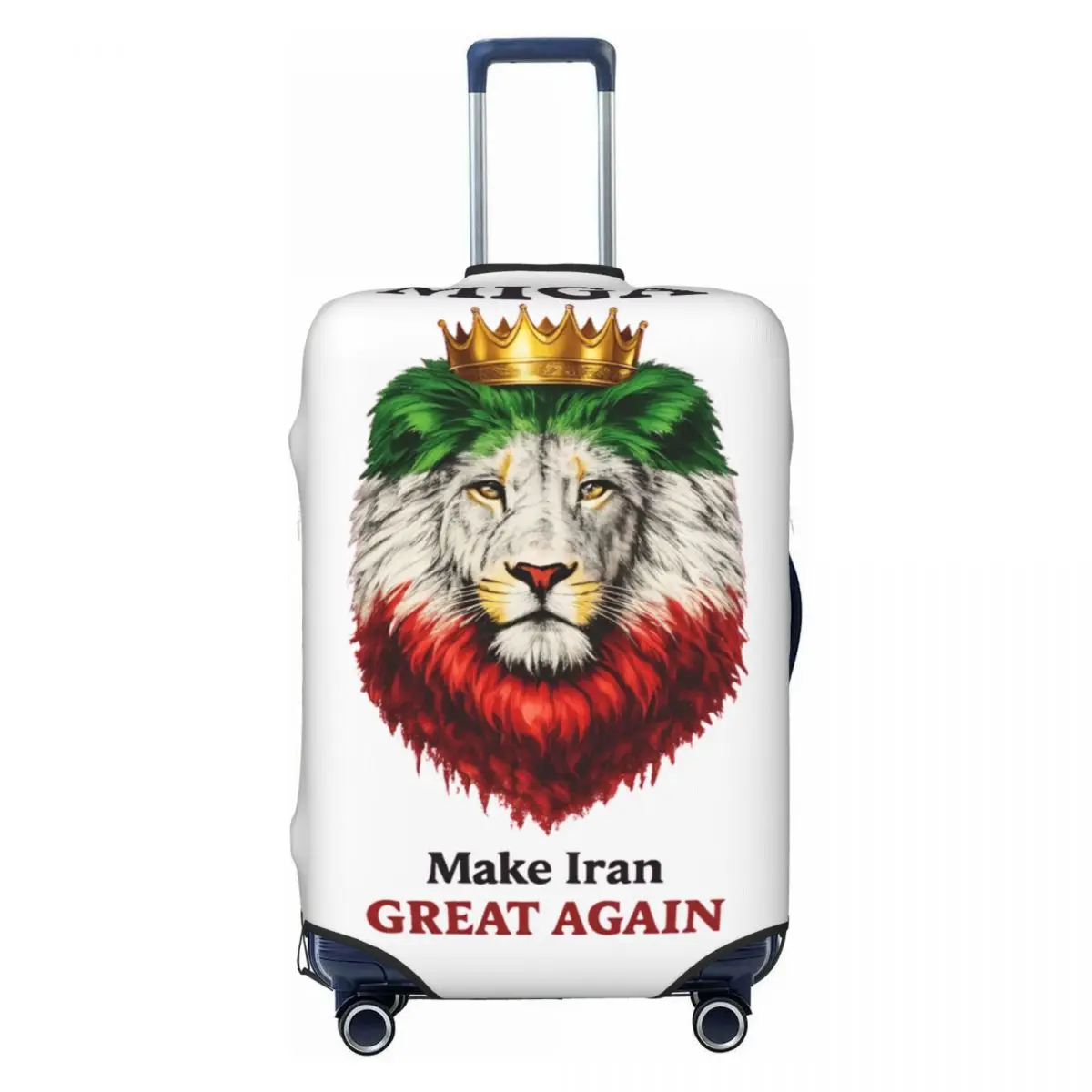 MIGA Make Iran Great Again Lion Suitcase Cover Business Flight Practical Luggage Accesories Protection
MIGA Make Iran Great Again Lion Suitcase Cover Business Flight Practical Luggage Accesories Protection