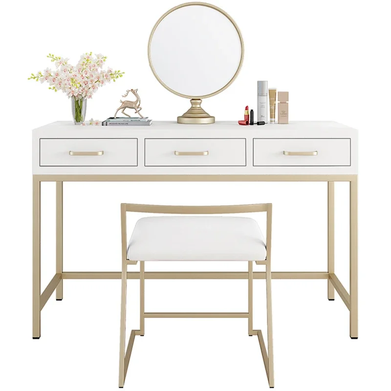 High-End Small Apartment Bedroom Simple Internet Celebrity Ins Style Desk Nordic Iron Makeup Table
High-End Small Apartment Bedroom Simple Internet Celebrity Ins Style Desk Nordic Iron Makeup Table