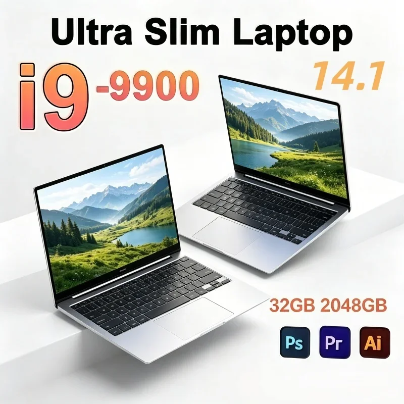 Portable Minimal 14.1 Business Notebook Built-in Intel I9-9900 Chip Dual RAM Configurations Office Daily Use Laptop
Portable Minimal 14.1 Business Notebook Built-in Intel I9-9900 Chip Dual RAM Configurations Office Daily Use Laptop