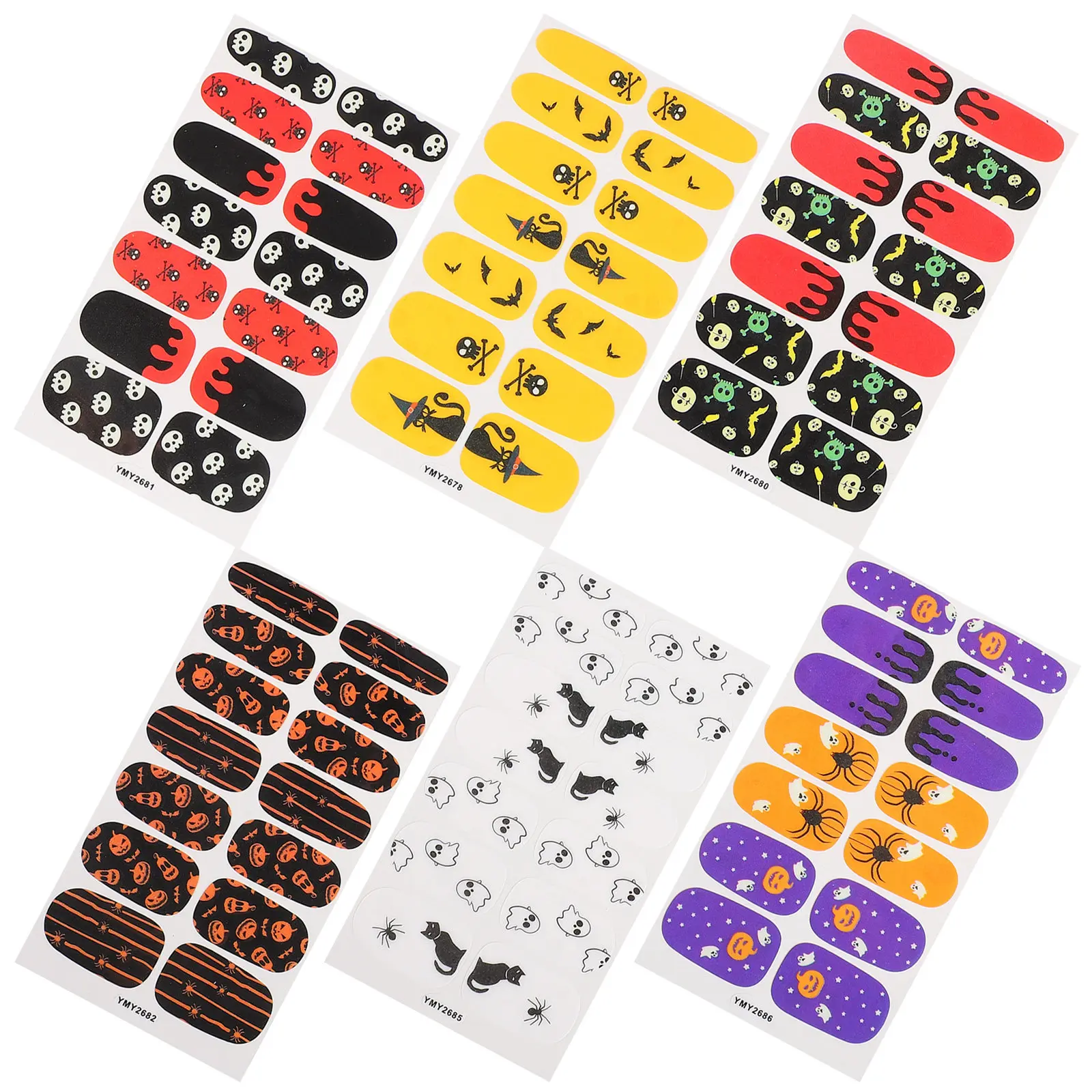 6 Sheets Nail Stickers Transfer Paper DIY Manicure Fingernail Decors Women False Halloween Nail Stickers Nails
6 Sheets Nail Stickers Transfer Paper DIY Manicure Fingernail Decors Women False Halloween Nail Stickers Nails