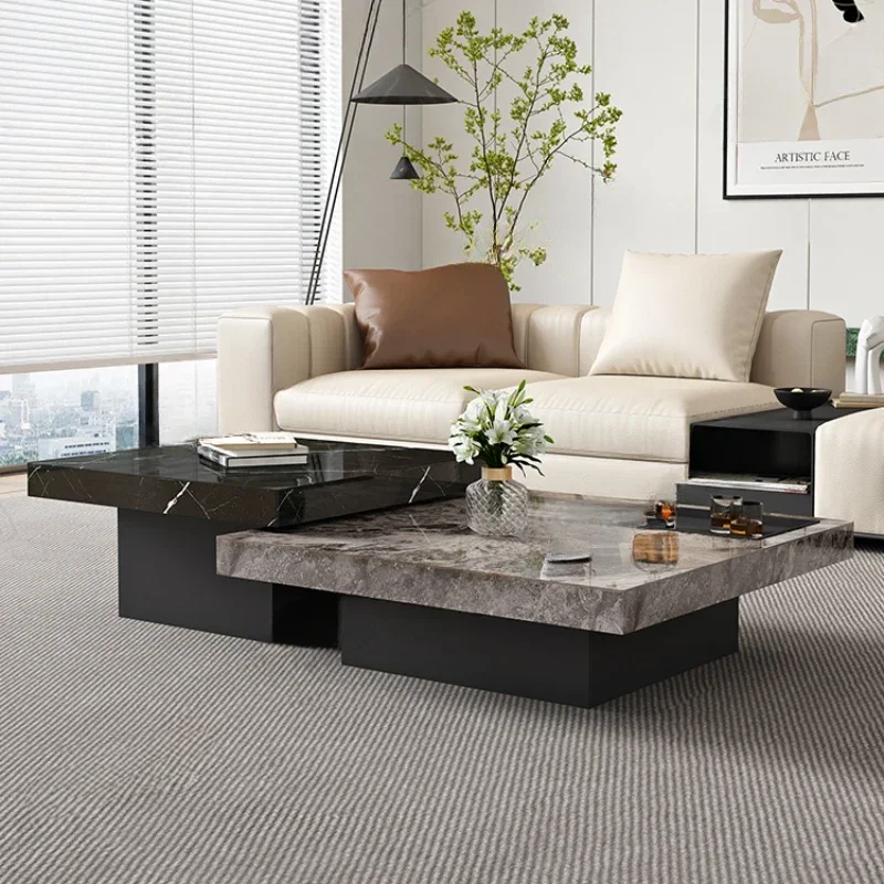 Italian minimalist rock slab coffee table light luxury modern simple living room household marble small apartment square high
Italian minimalist rock slab coffee table light luxury modern simple living room household marble small apartment square high