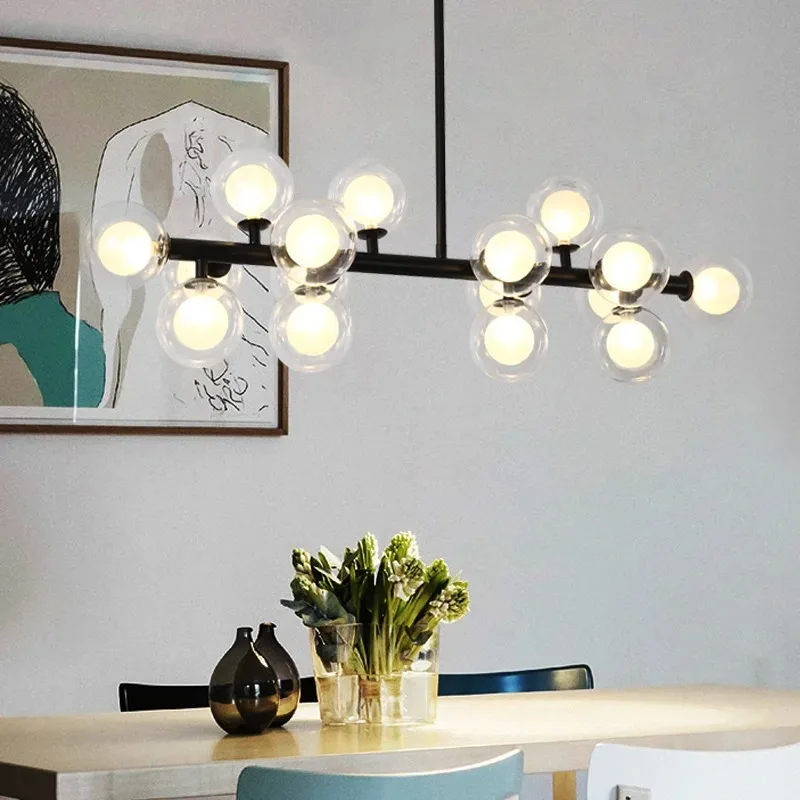 LED Pendant Chandelier with Glass Balls Ceiling Fixtures for The Living Room Chihuly-Style Kitchen Island Decor Home Lighting
LED Pendant Chandelier with Glass Balls Ceiling Fixtures for The Living Room Chihuly-Style Kitchen Island Decor Home Lighting