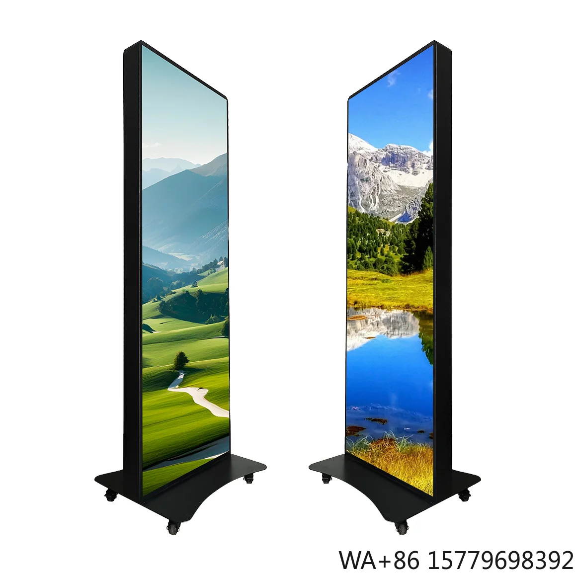 Mobile P3 Outdoor Poster LED Display Portable Waterproof Vertical Digital Signage for Advertising Event Retail
Mobile P3 Outdoor Poster LED Display Portable Waterproof Vertical Digital Signage for Advertising Event Retail