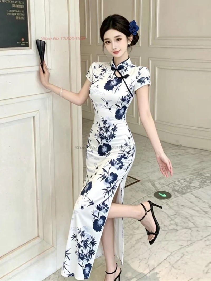 2026 chinese nightclub dress improved cheongsam traditional flower print qipao dress elegant banquet nightclub dress vestido
2026 chinese nightclub dress improved cheongsam traditional flower print qipao dress elegant banquet nightclub dress vestido