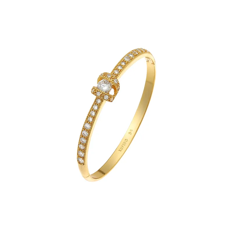 Advanced 24K Gold Plated Bracelets Charm Shiny Zircon Gilding Bangle For Women Girl Fashion Pave CZ Jewelry Nobility Bracelet
Advanced 24K Gold Plated Bracelets Charm Shiny Zircon Gilding Bangle For Women Girl Fashion Pave CZ Jewelry Nobility Bracelet