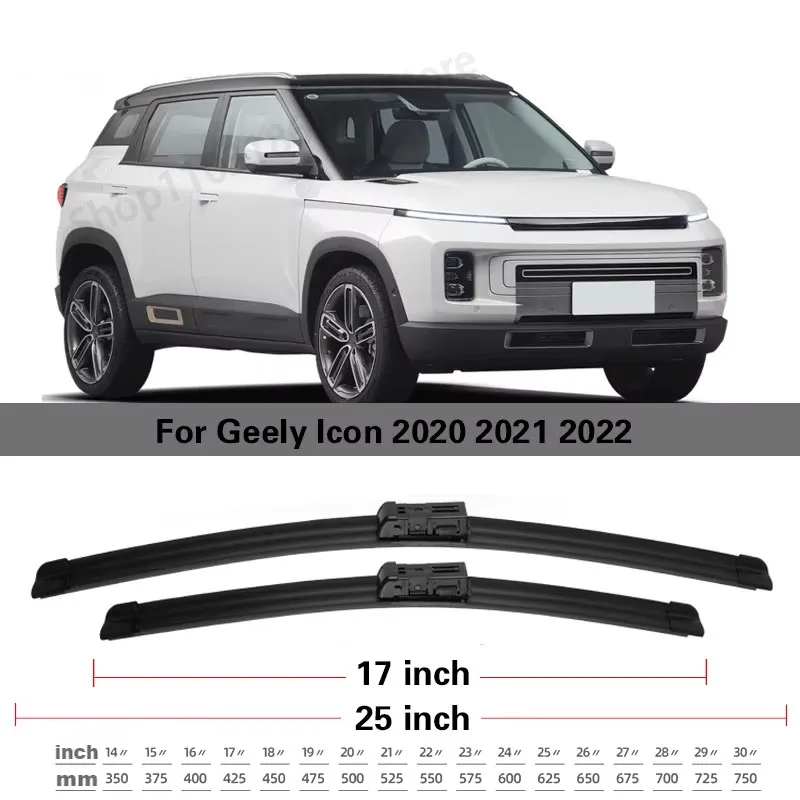For Geely Icon 2020-2022 25'+17' Front Windshield Wiper Blades Brushes Cutter Accessories 2020 2021 2022
For Geely Icon 2020-2022 25'+17' Front Windshield Wiper Blades Brushes Cutter Accessories 2020 2021 2022