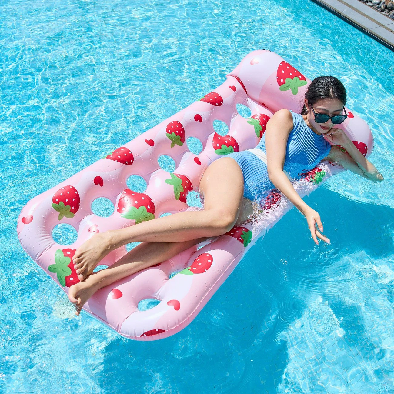 1PC Pool Floats Lounger, Inflatable Pool Float Adult Size 65" X 29.5", Pool Rafts Floaties for Swimming Pool Floating Pool
1PC Pool Floats Lounger, Inflatable Pool Float Adult Size 65" X 29.5", Pool Rafts Floaties for Swimming Pool Floating Pool
