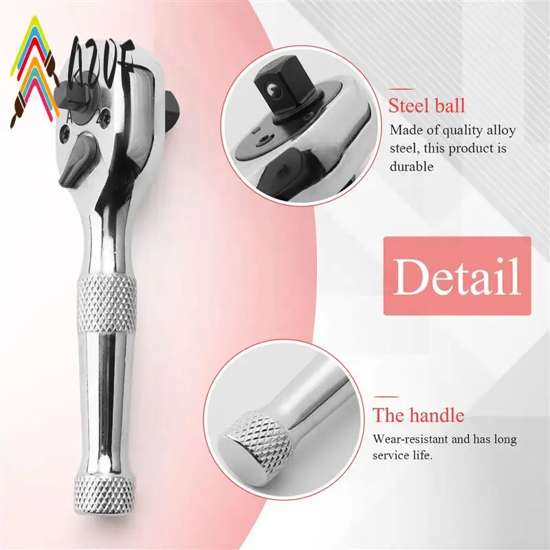 A20F-72 Teeth Ratchet Socket Wrench Mini Double Ended Torque Wrench Spanner Rod Screwdriver Bit Tool
A20F-72 Teeth Ratchet Socket Wrench Mini Double Ended Torque Wrench Spanner Rod Screwdriver Bit Tool