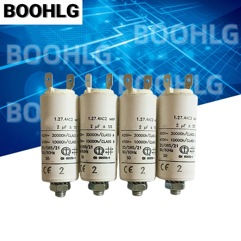 1PCS 1.27.4AC2 MKP 2uf Film Capacitor ABB Inverter Fan Motor Starting Capacitor
1PCS 1.27.4AC2 MKP 2uf Film Capacitor ABB Inverter Fan Motor Starting Capacitor