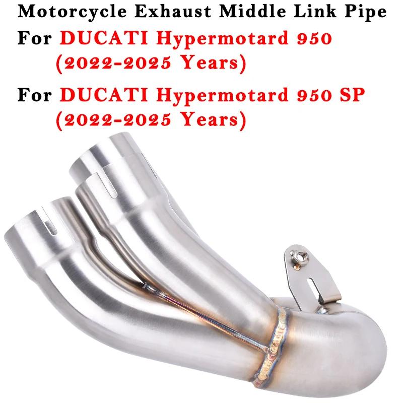 Motorcycle Exhaust System Modified Middle Link Pipe Slip On For DUCATI Hypermotard 950 SP 2022 2023 2024 2025
Motorcycle Exhaust System Modified Middle Link Pipe Slip On For DUCATI Hypermotard 950 SP 2022 2023 2024 2025