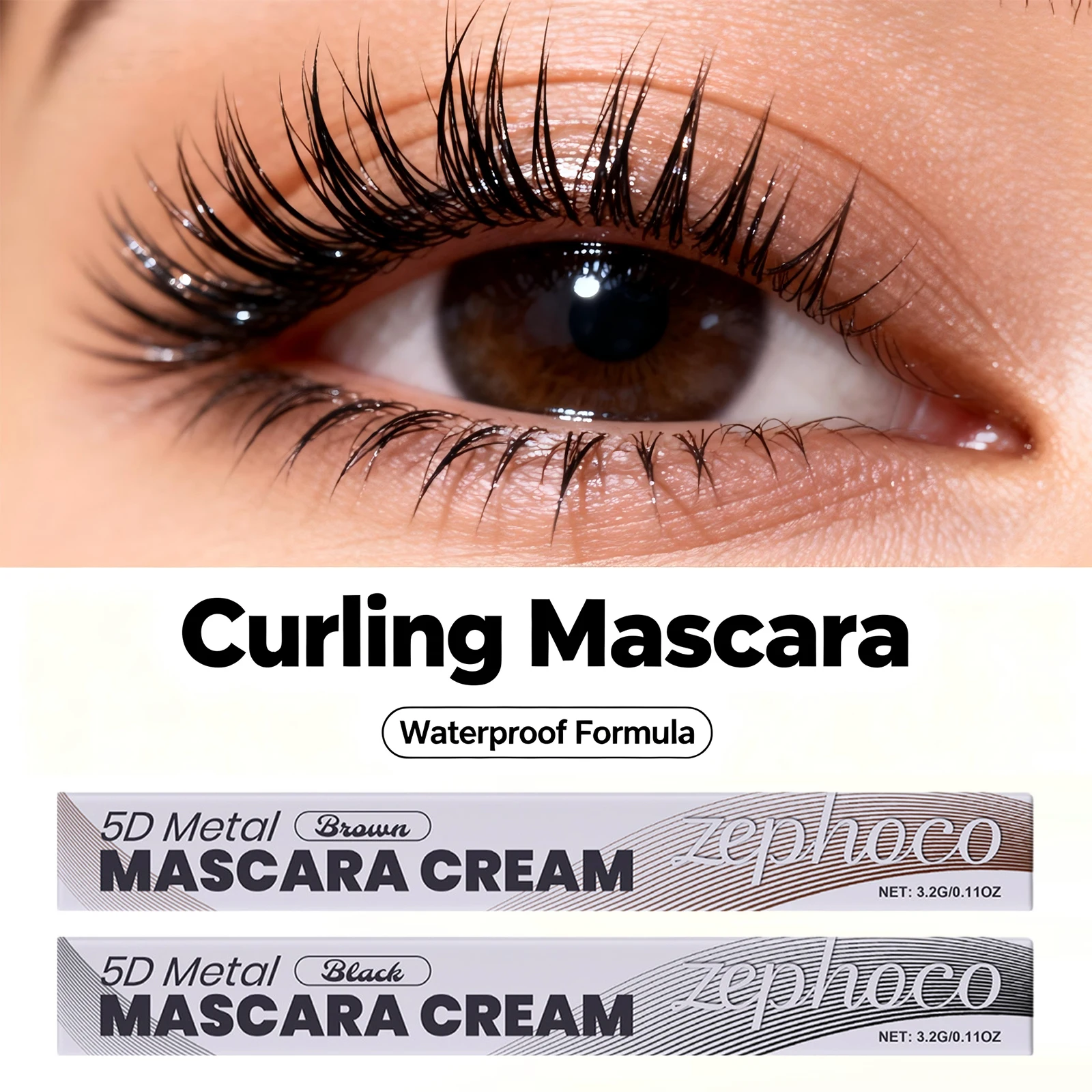 Curling Mascara Cream 5d Metal Waterproof and Sweatproof Lengthening Mascara Quick-Drying Black Mascara Eye Makeup
Curling Mascara Cream 5d Metal Waterproof and Sweatproof Lengthening Mascara Quick-Drying Black Mascara Eye Makeup