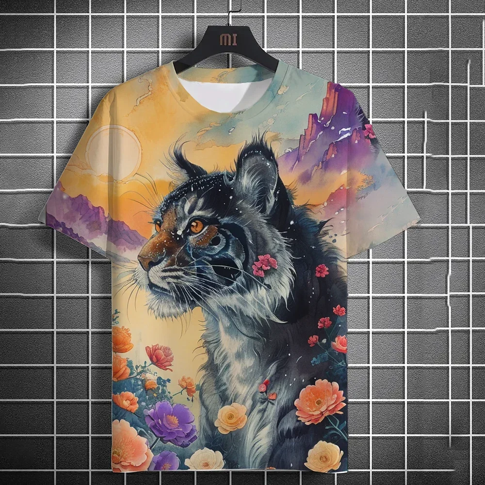 3D Men's Quick Dry Sports Short Sleeve T-shirt Casual Animal Tiger Printing Luxury Summer Short Sleeve New Casual T-shirt
3D Men's Quick Dry Sports Short Sleeve T-shirt Casual Animal Tiger Printing Luxury Summer Short Sleeve New Casual T-shirt